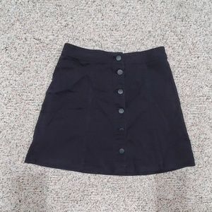 Black Button Up Skirt